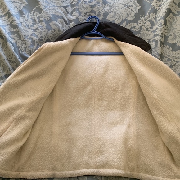 Womens lined vest Black M/L reversible cream interior can be worn bot ways new - Picture 2 of 2